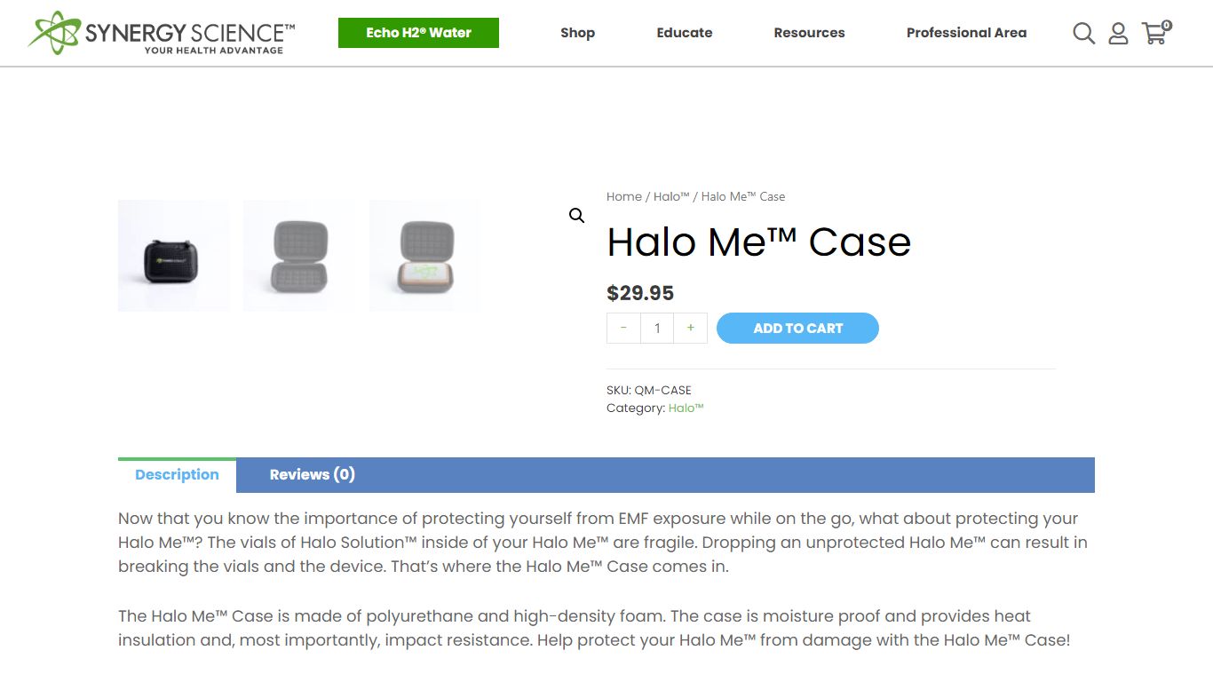 Halo Me™ Case - Synergy Science